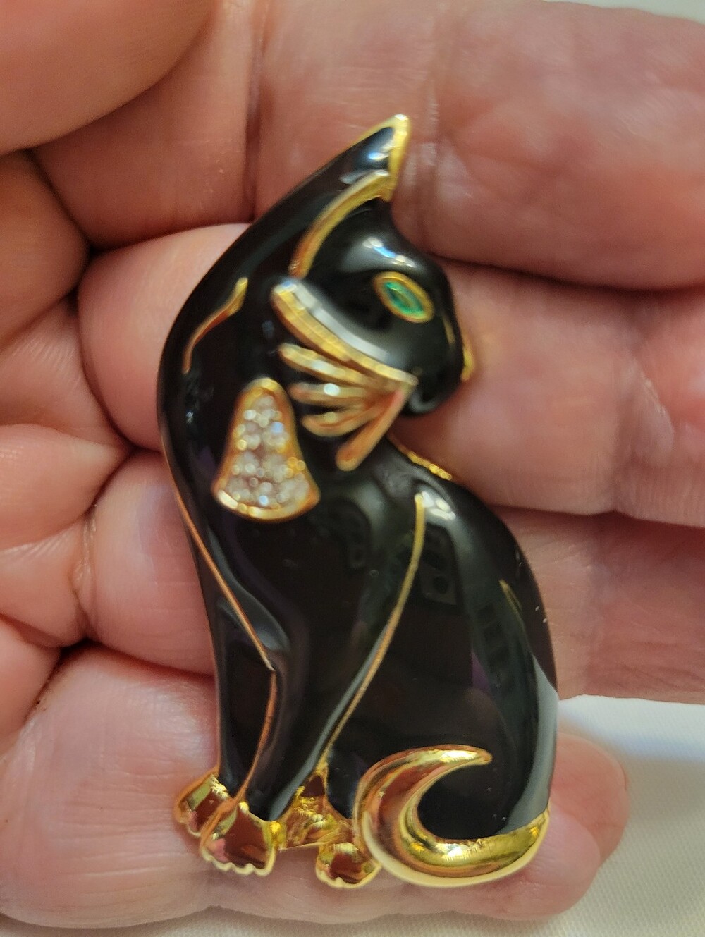 Vintage Cat Brooch
